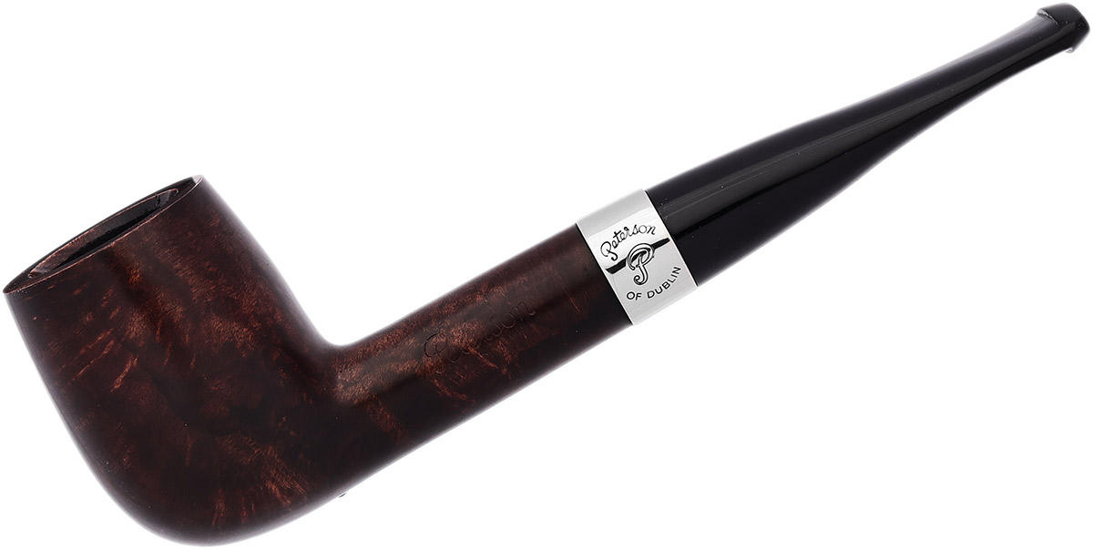 Aran Smooth Nickel Mounted (106) Fishtail Tobacco Pipe