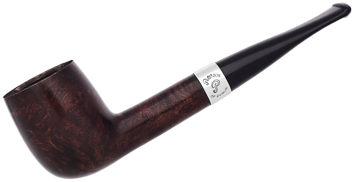 Aran Smooth Nickel Mounted (106) Fishtail Tobacco Pipe
