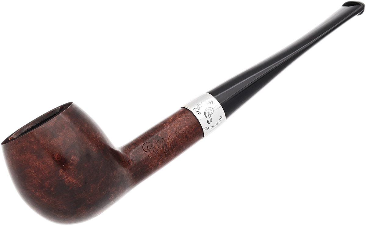 Aran Smooth Nickel Mounted (85) Fishtail Tobacco Pipe