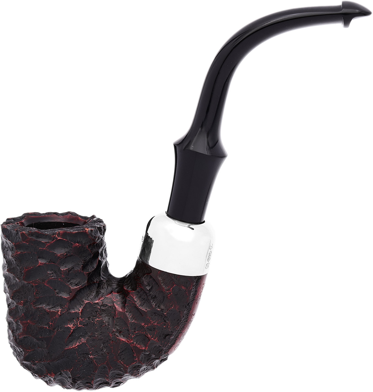 Premier System Revival Rusticated (CP) (356) P-Lip Tobacco Pipe