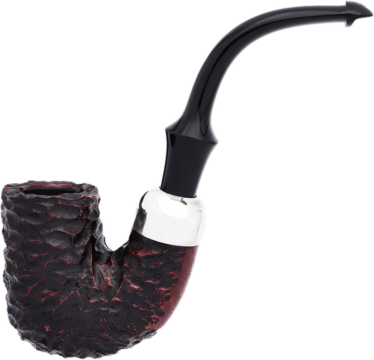 Premier System Revival Rusticated (CP) (356) P-Lip Tobacco Pipe