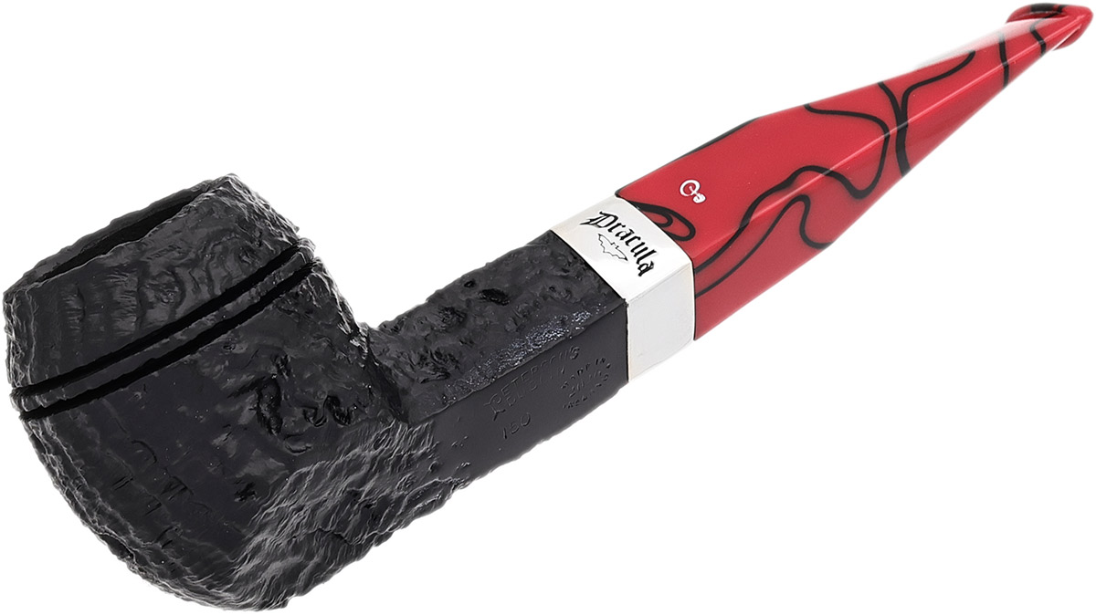 Dracula Sandblasted (150) Fishtail Tobacco Pipe