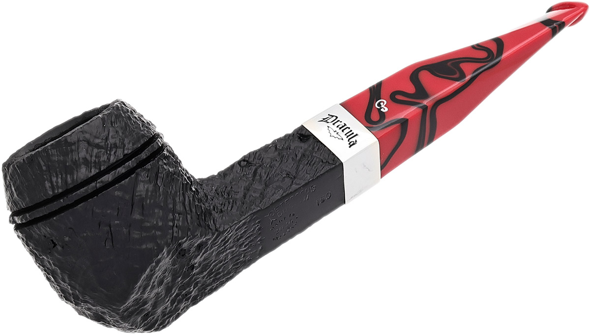 Dracula Sandblasted (150) Fishtail Tobacco Pipe