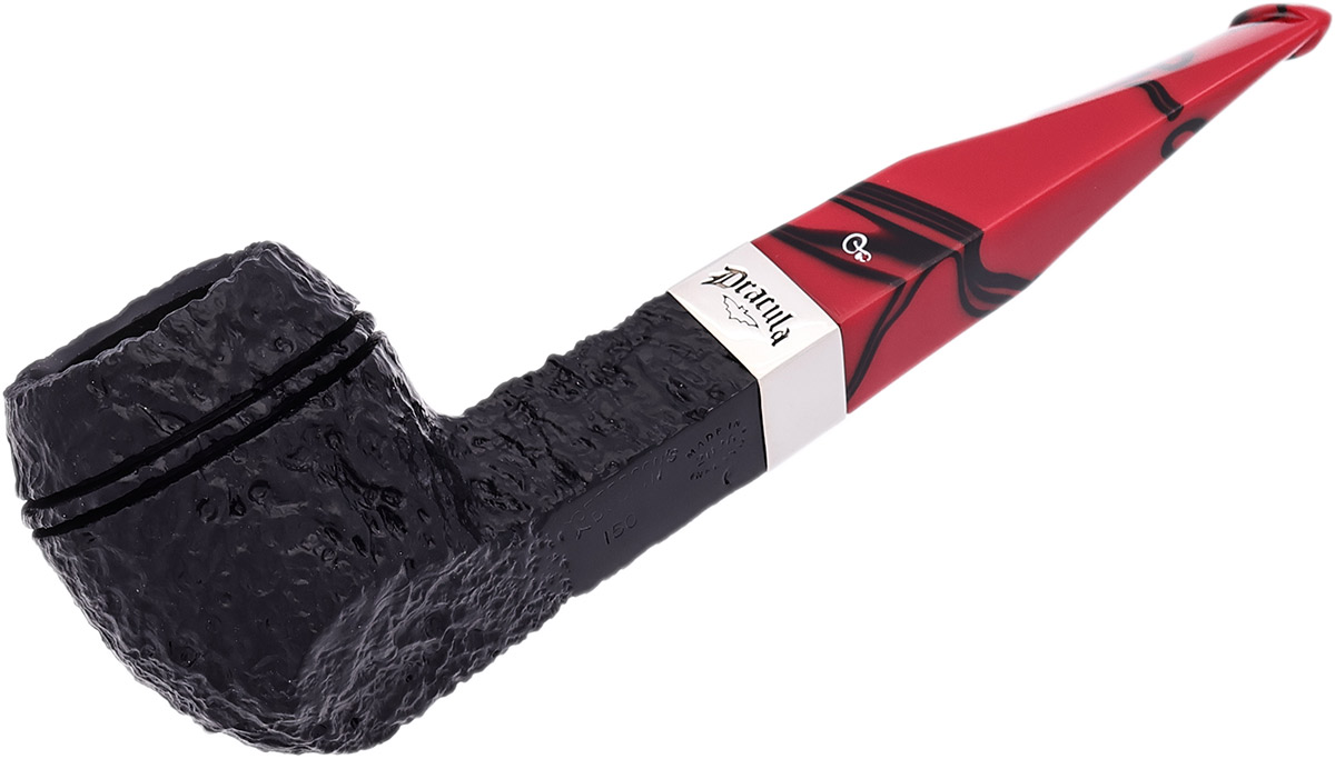 Dracula Sandblasted (150) Fishtail Tobacco Pipe