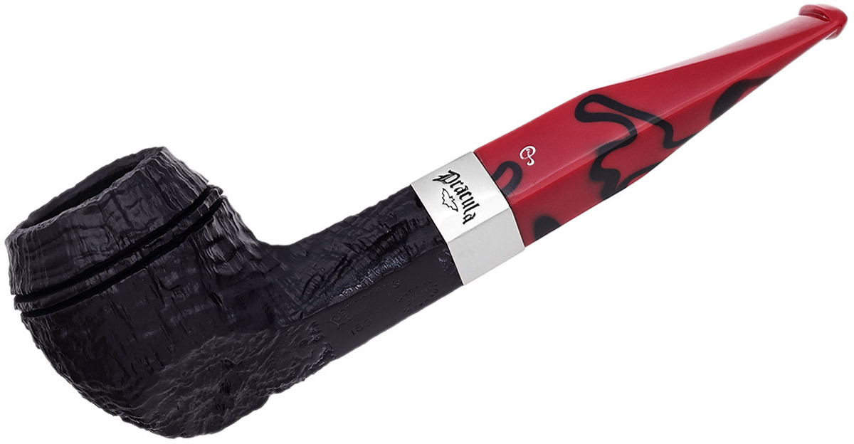 Dracula Sandblasted (150) Fishtail Tobacco Pipe