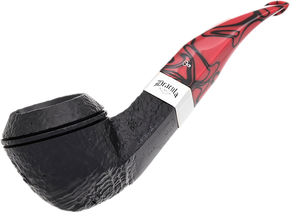 Dracula Sandblasted (80s) Fishtail Tobacco Pipe