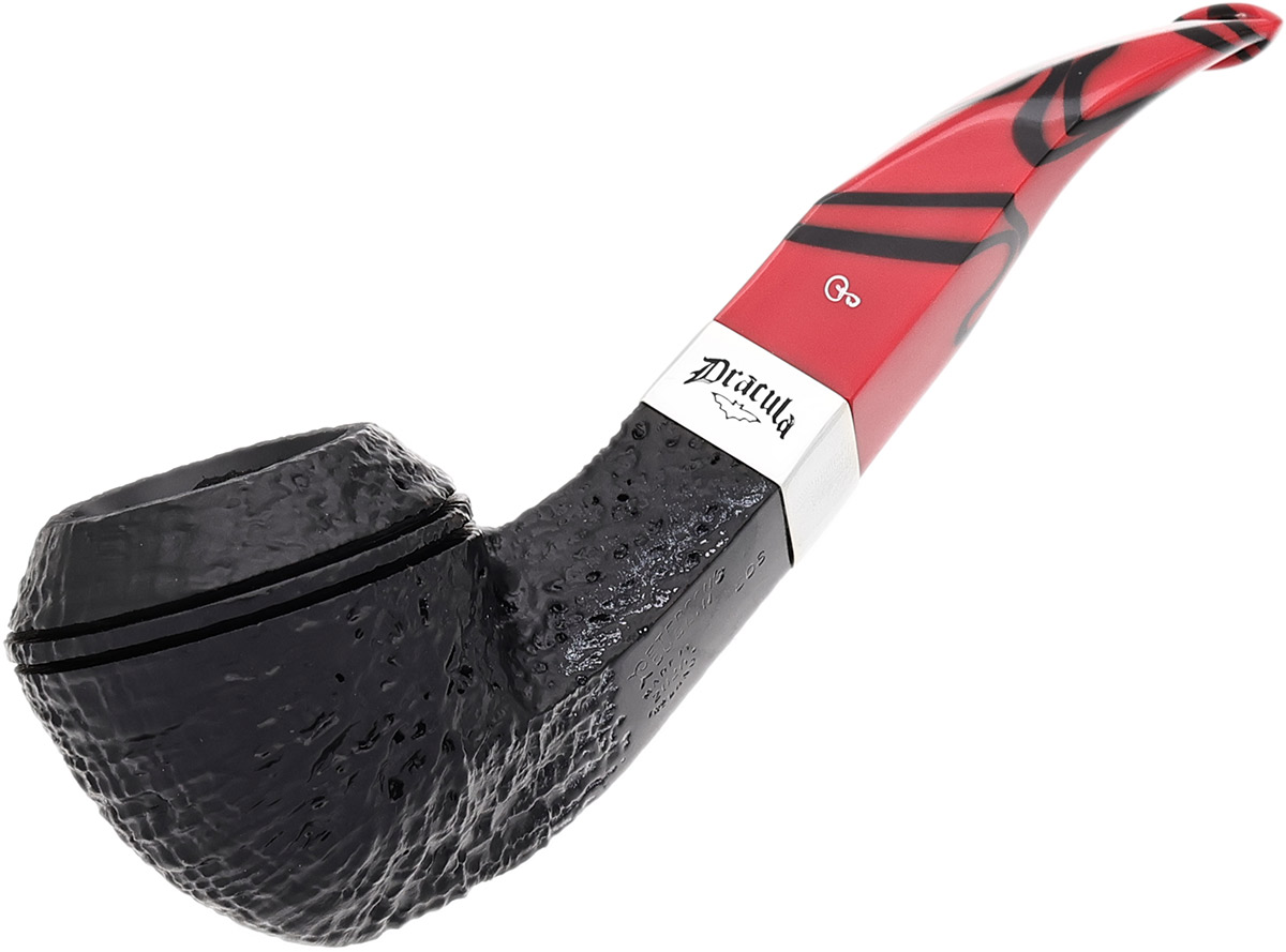 Dracula Sandblasted (80s) Fishtail Tobacco Pipe