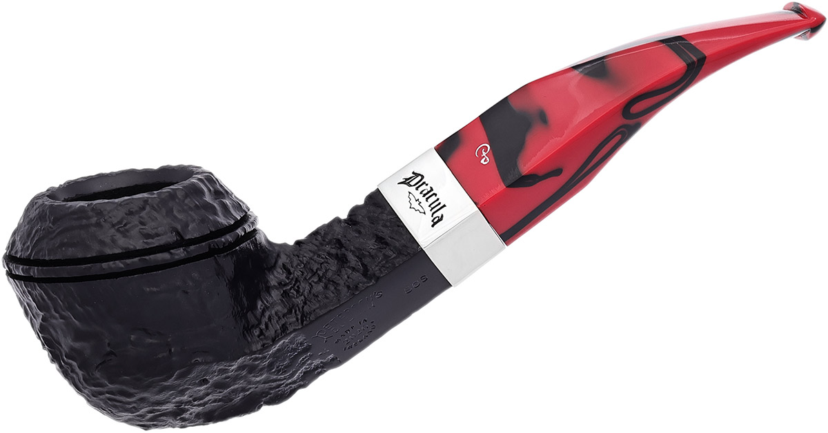 Dracula Sandblasted (80s) Fishtail Tobacco Pipe