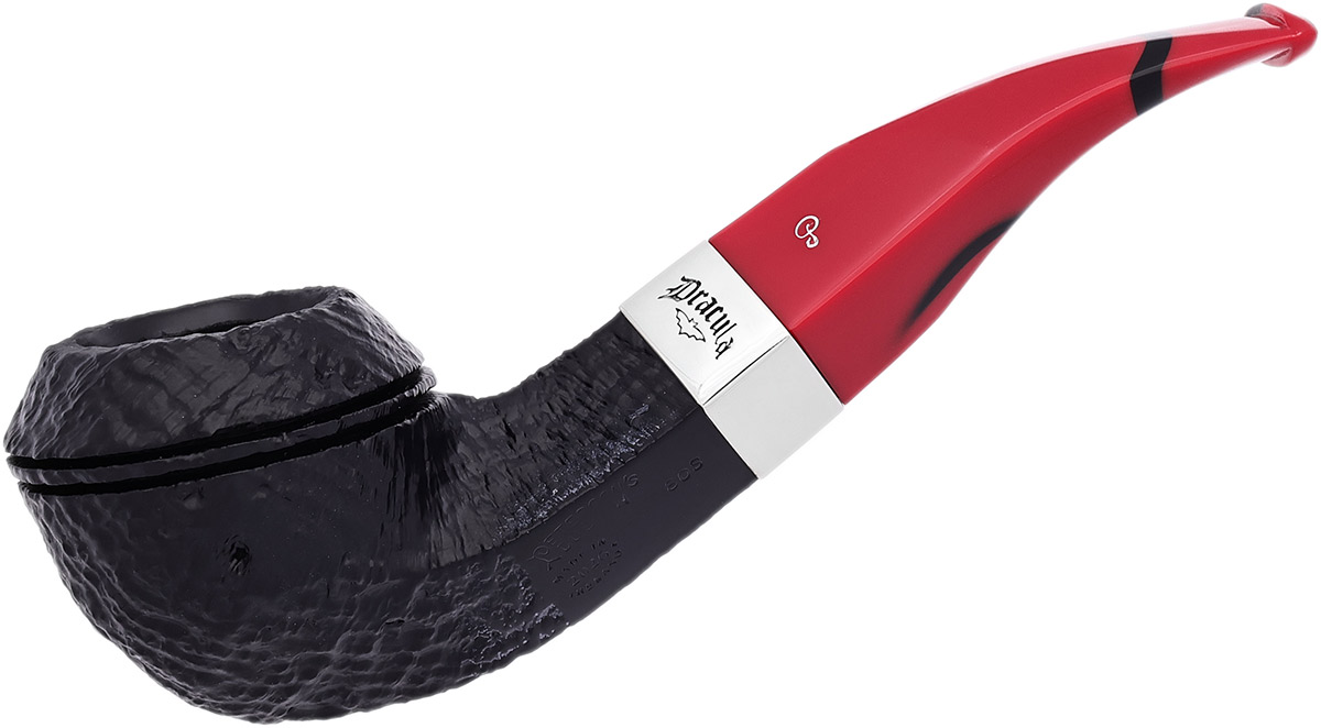 Dracula Sandblasted (80s) Fishtail Tobacco Pipe