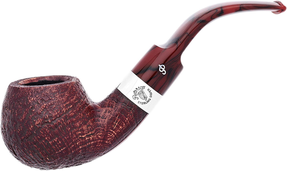 Irish Harp Sandblasted (XL02) Fishtail Tobacco Pipe