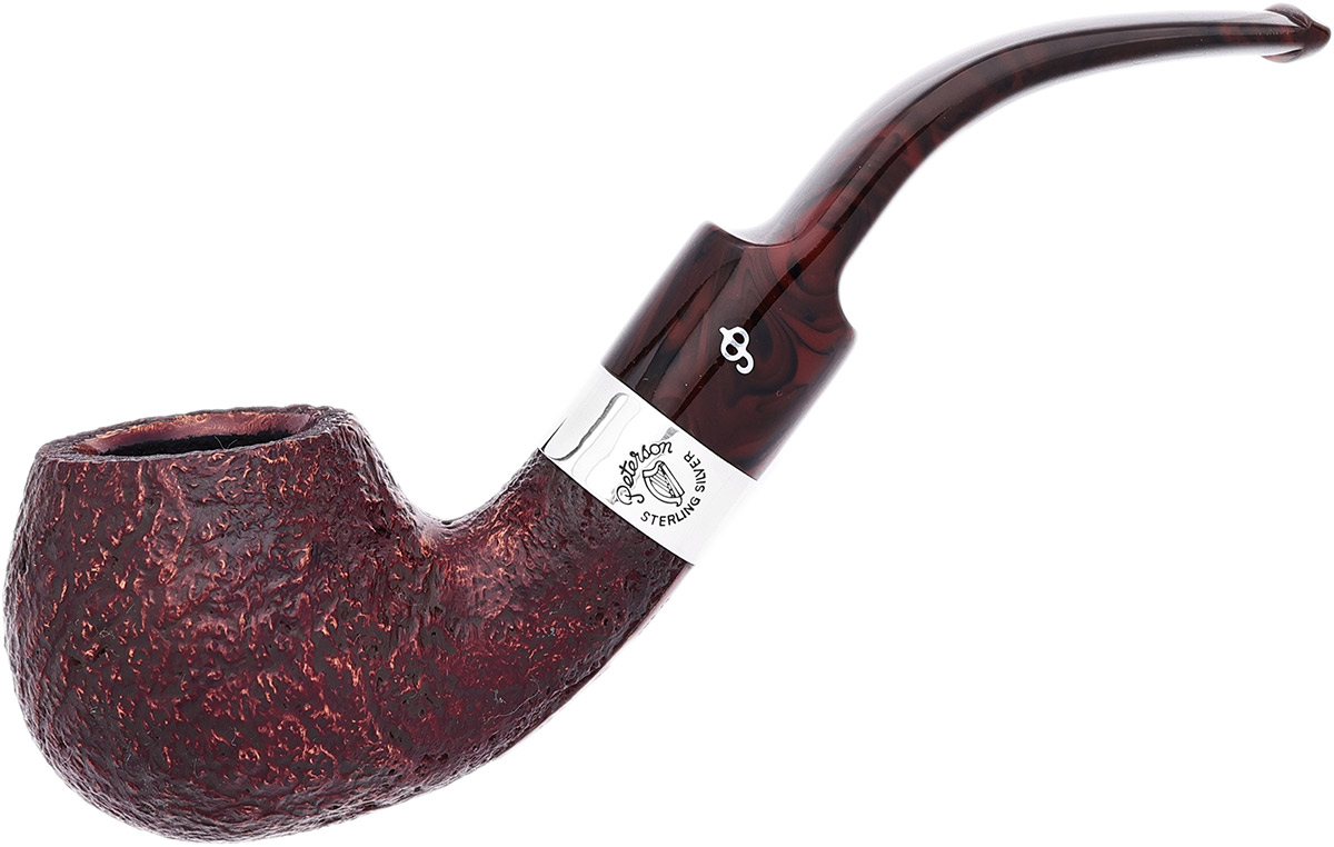 Irish Harp Sandblasted (XL02) Fishtail Tobacco Pipe