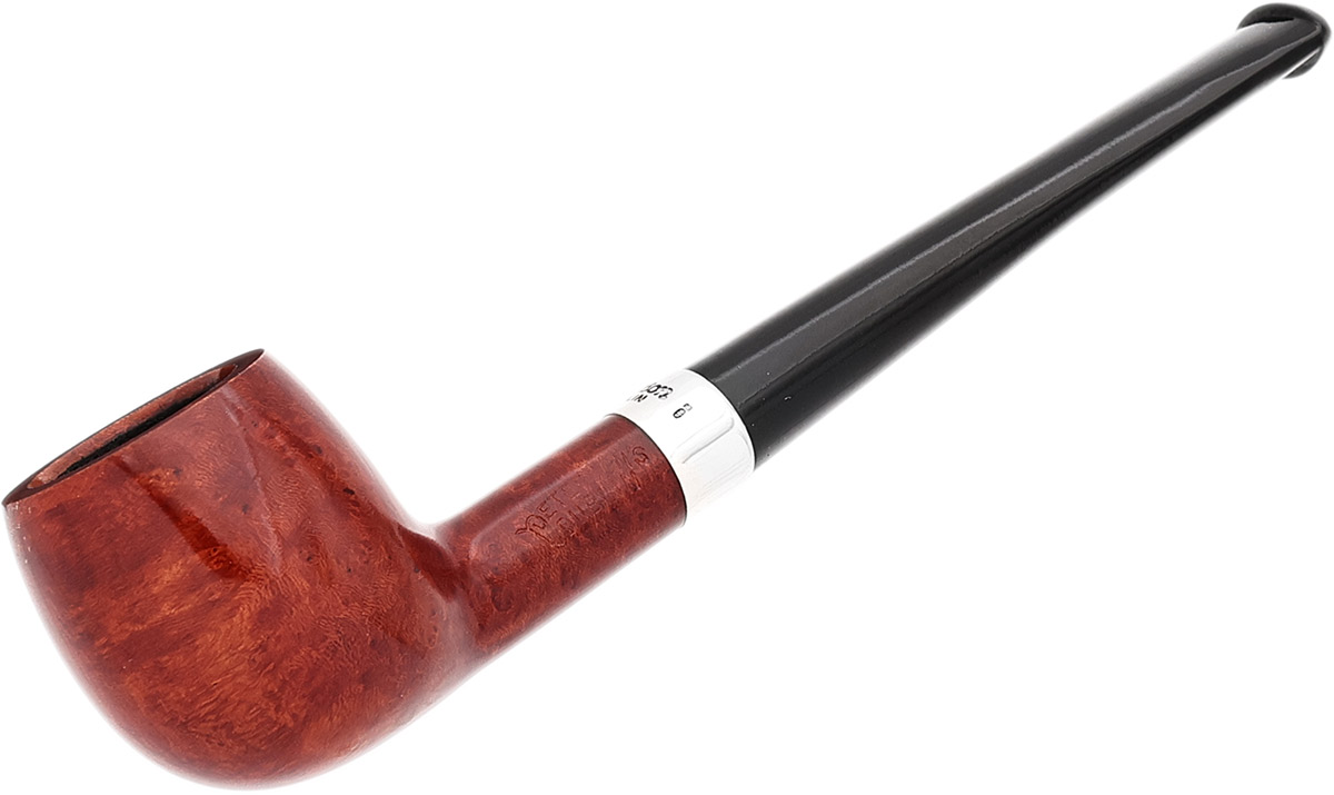 Peterson Junior Terracotta Silver Mounted Canted Apple Fishtail