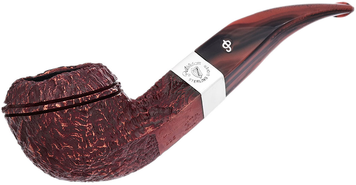 Irish Harp Sandblasted (80s) Fishtail Tobacco Pipe