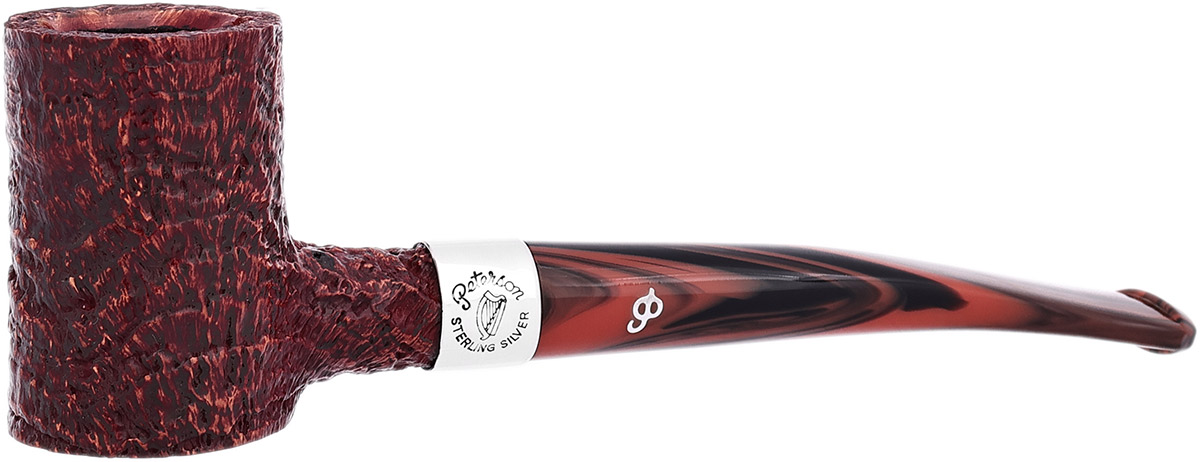 Irish Harp Sandblasted (701) Fishtail Tobacco Pipe