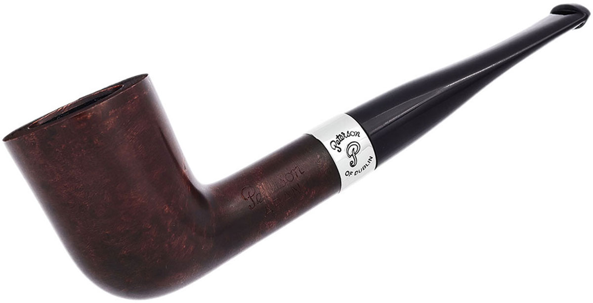 Aran Smooth Nickel Mounted (120) Fishtail Tobacco Pipe