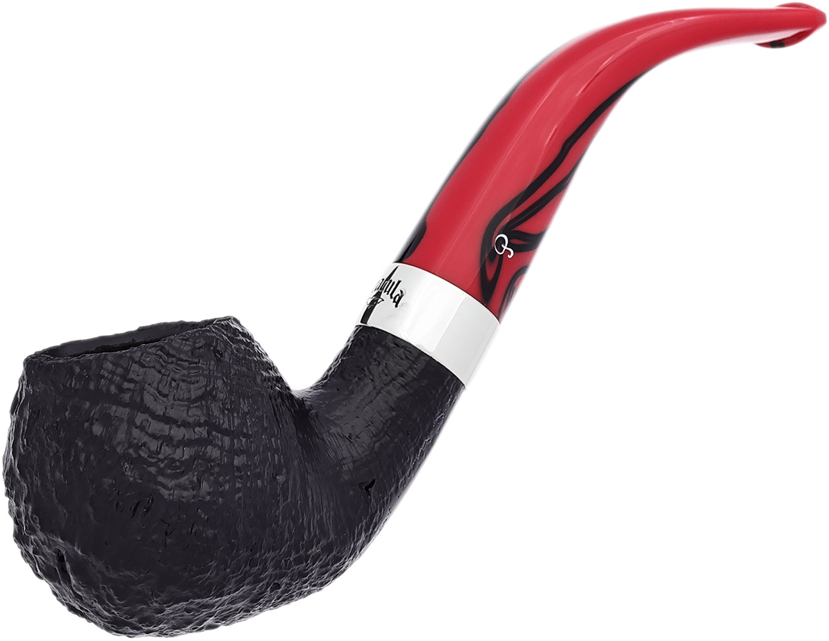 Dracula Sandblasted (03) Fishtail Tobacco Pipe