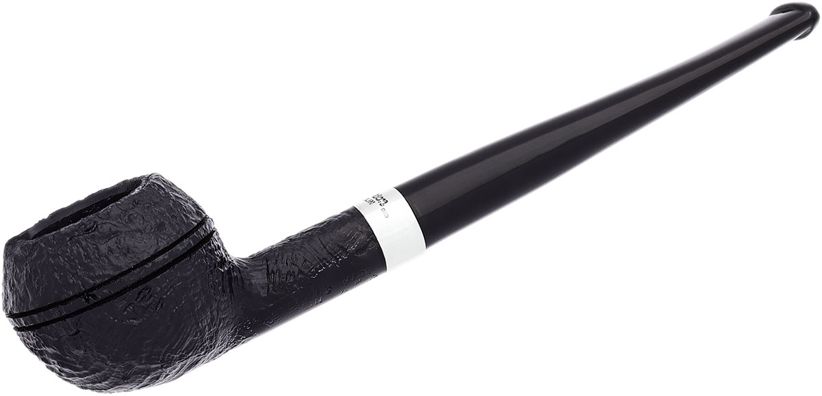 Peterson Junior Sandblasted Silver Mounted Squat Rhodesian Fishtail