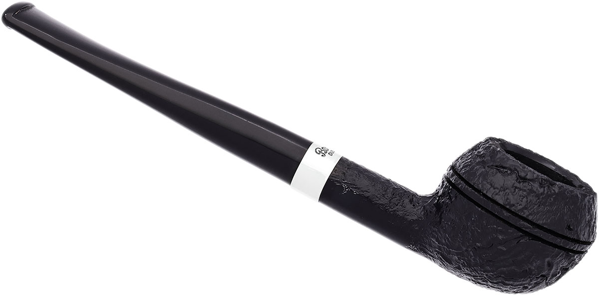 Peterson Junior Sandblasted Silver Mounted Squat Rhodesian Fishtail
