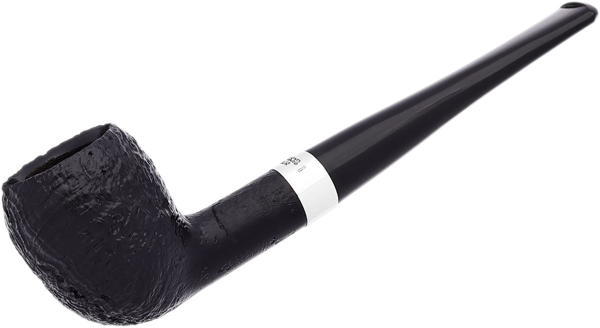 Peterson Junior Sandblasted Silver Mounted Pear Fishtail