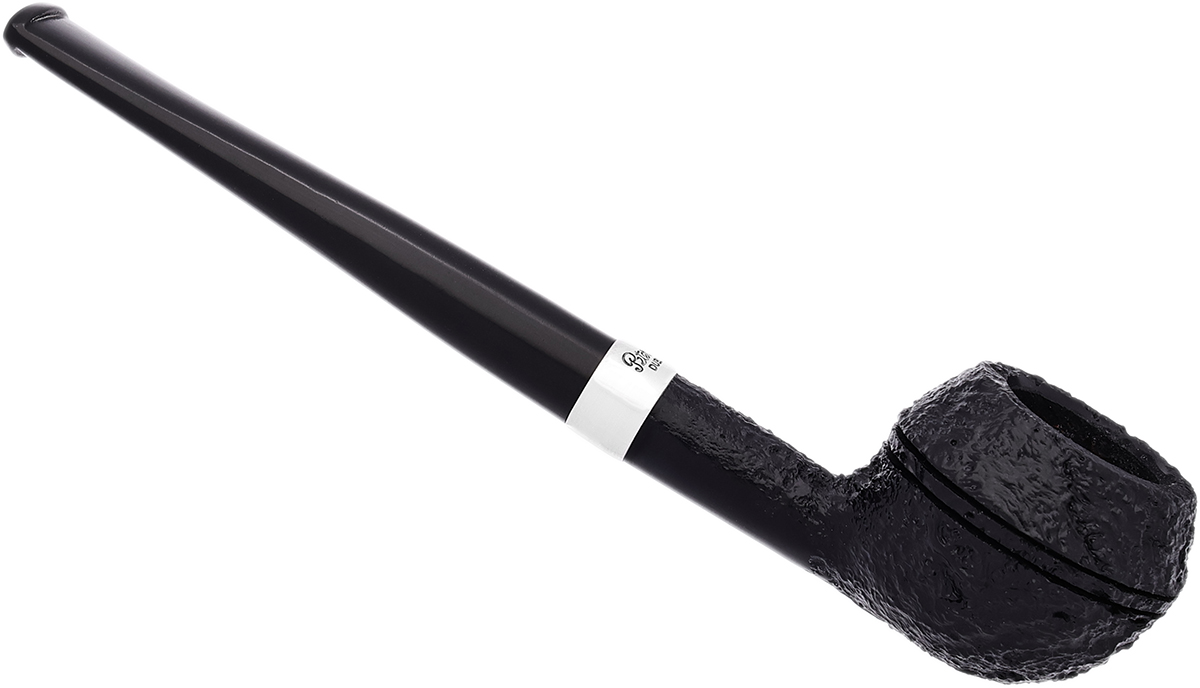 Peterson Junior Sandblasted Silver Mounted Squat Rhodesian Fishtail
