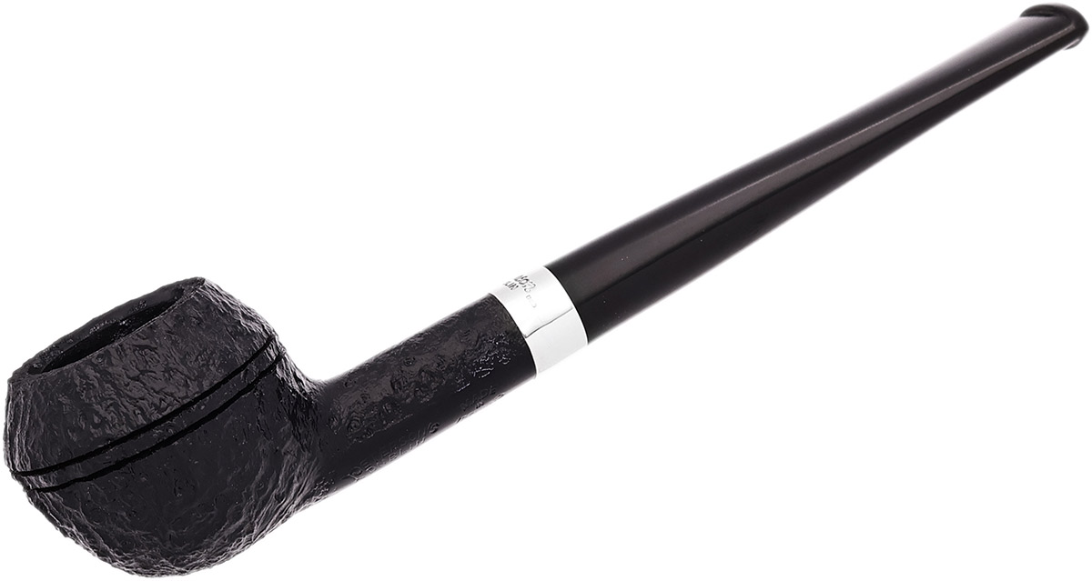 Peterson Junior Sandblasted Silver Mounted Squat Rhodesian Fishtail