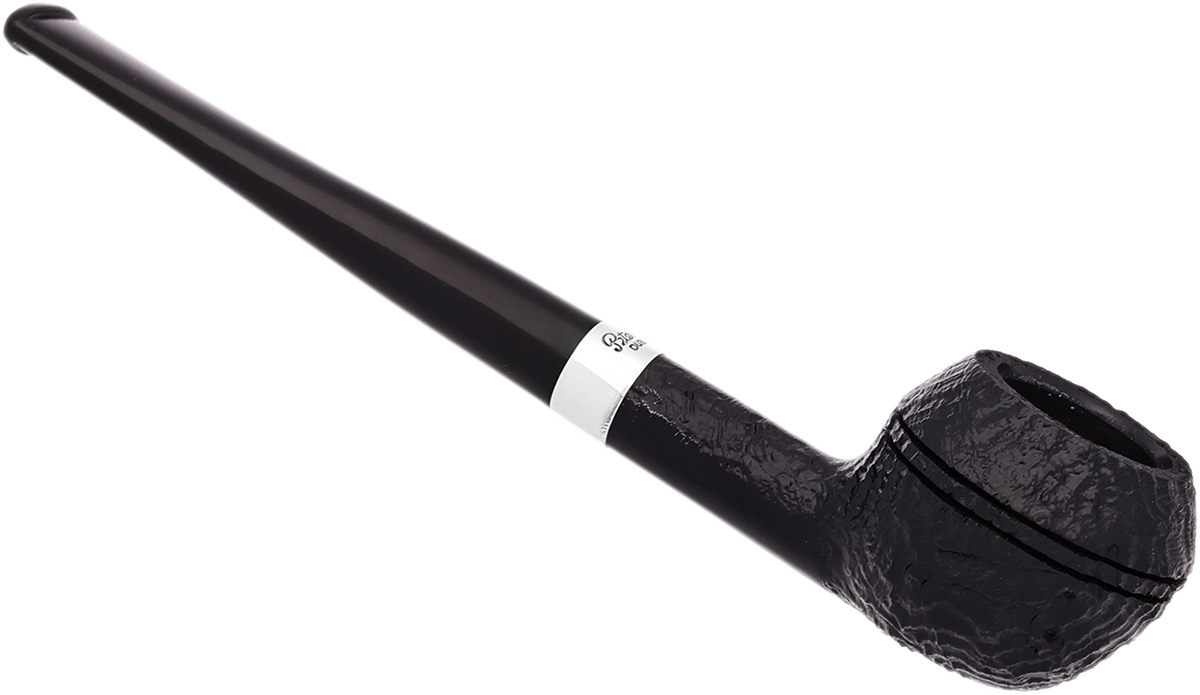 Peterson Junior Sandblasted Silver Mounted Squat Rhodesian Fishtail