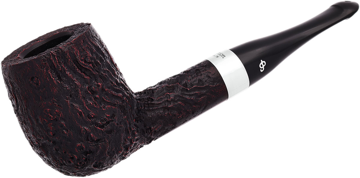 Peterson House Pipe Sandblasted Billiard P-Lip