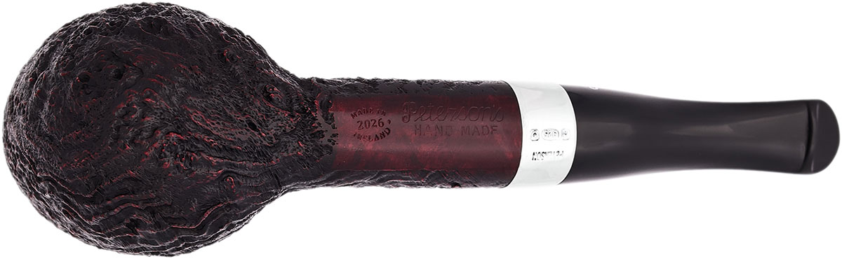 Peterson House Pipe Sandblasted Billiard P-Lip