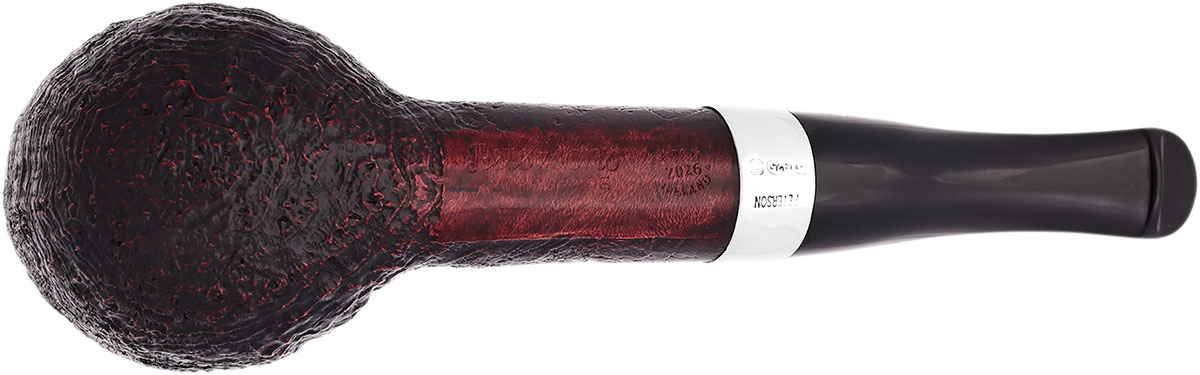 Peterson House Pipe Sandblasted Billiard P-Lip