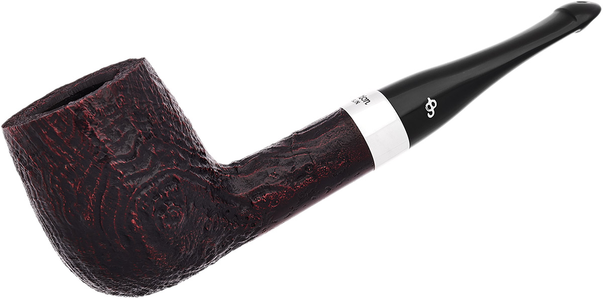 Peterson House Pipe Sandblasted Billiard P-Lip