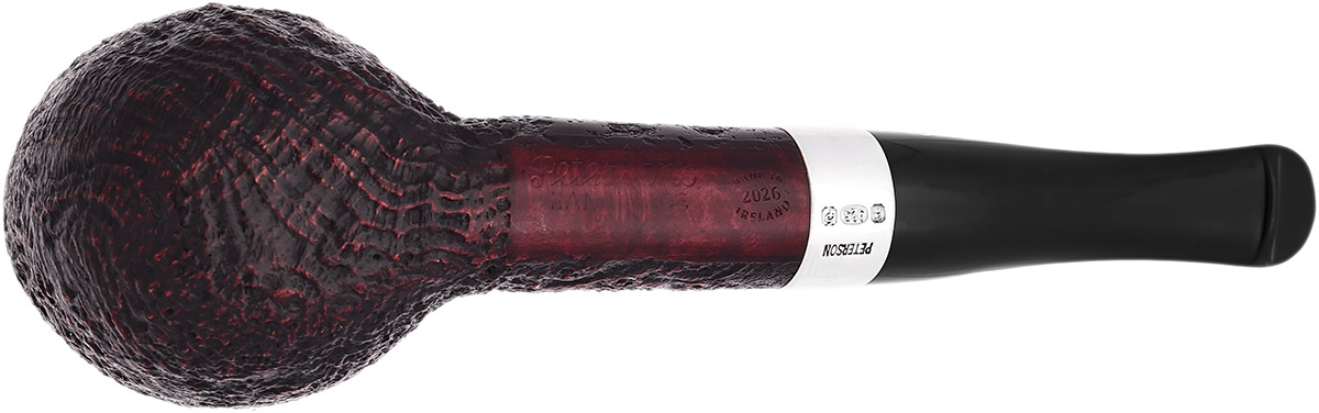Peterson House Pipe Sandblasted Billiard P-Lip