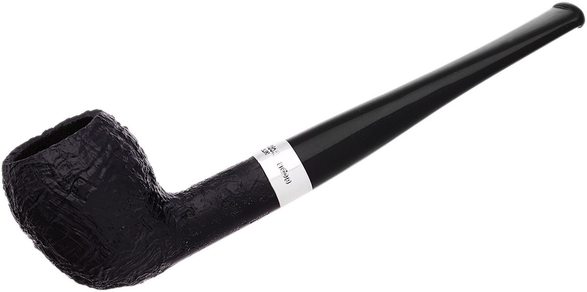 Peterson Junior Sandblasted Silver Mounted Pear Fishtail