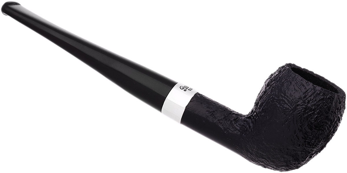 Peterson Junior Sandblasted Silver Mounted Pear Fishtail