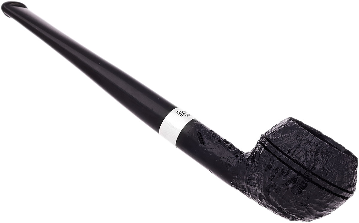 Peterson Junior Sandblasted Silver Mounted Squat Rhodesian Fishtail
