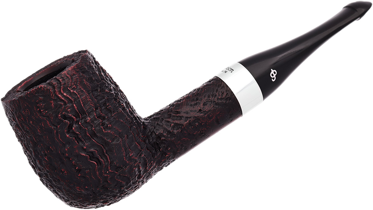 Peterson House Pipe Sandblasted Billiard P-Lip