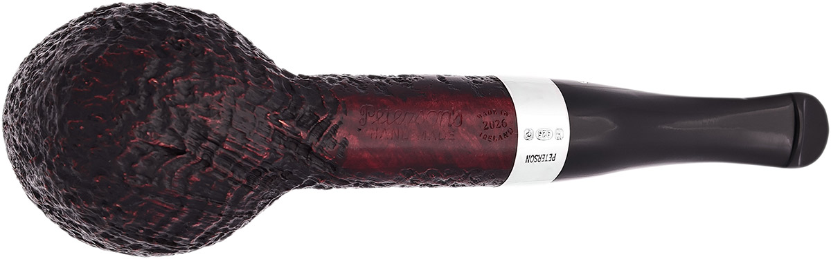Peterson House Pipe Sandblasted Billiard P-Lip