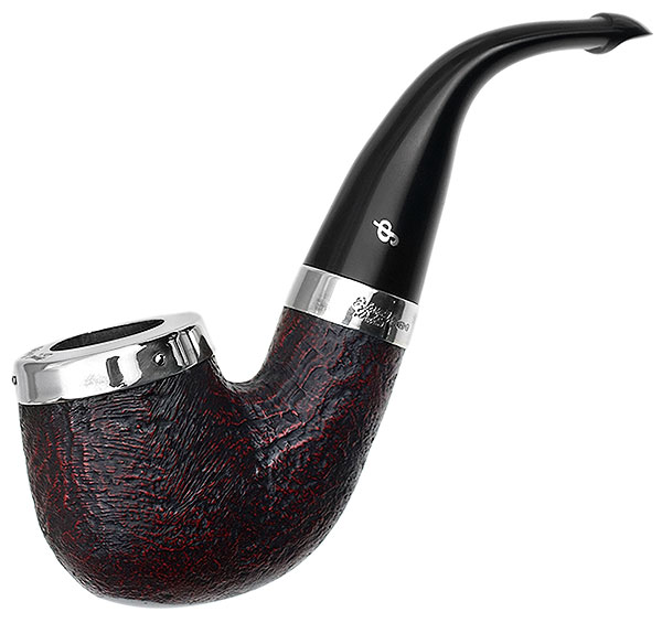 Peterson: Silver Cap Sandblasted (X220) P-Lip Tobacco Pipe