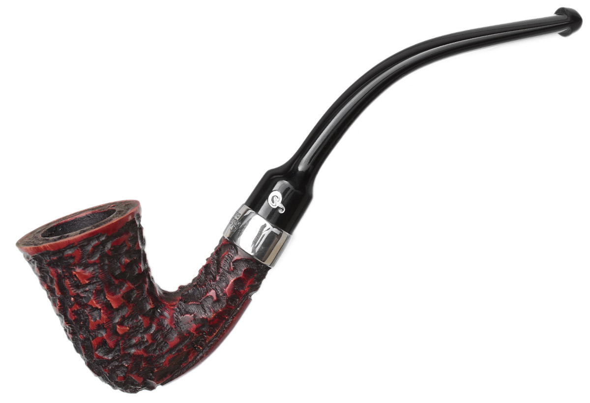 Peterson Calabash Rusticated Nickel Mounted Fishtail