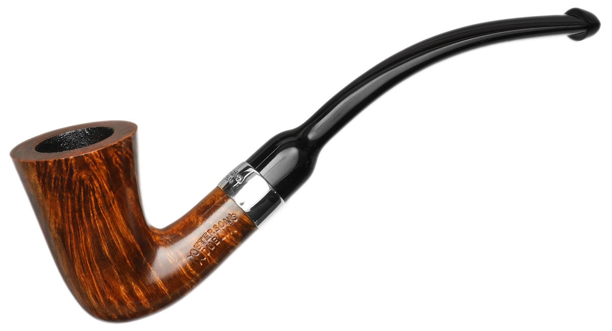 Peterson Speciality Smooth Nickel Mounted Calabash Fishtail