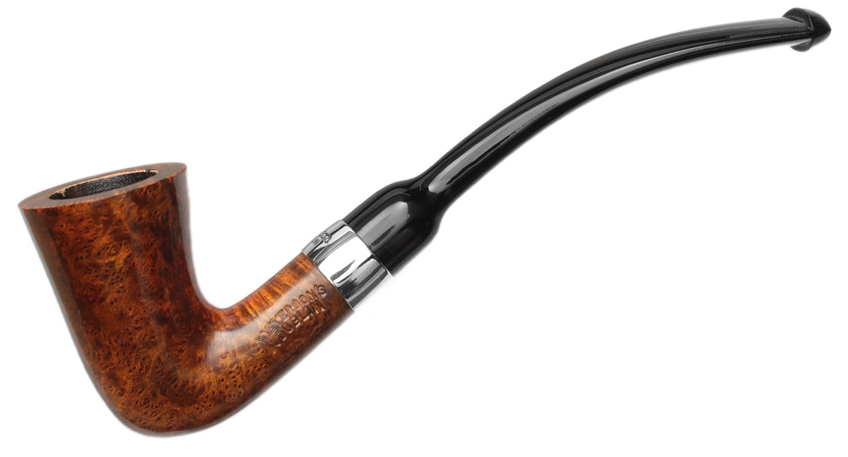 Peterson Speciality Smooth Nickel Mounted Calabash Fishtail