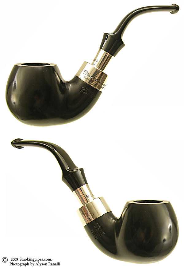 Peterson: Ebony Spigot (XL02) Fishtail Tobacco Pipe