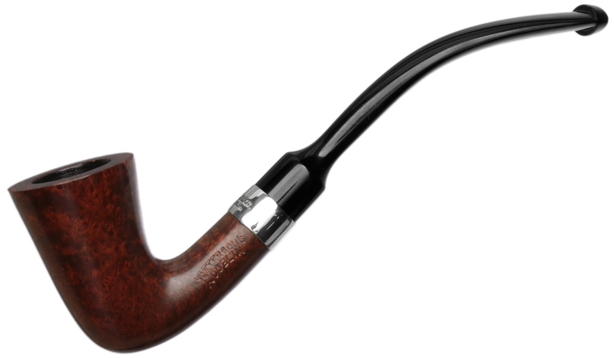 Peterson Speciality Smooth Nickel Mounted Calabash Fishtail