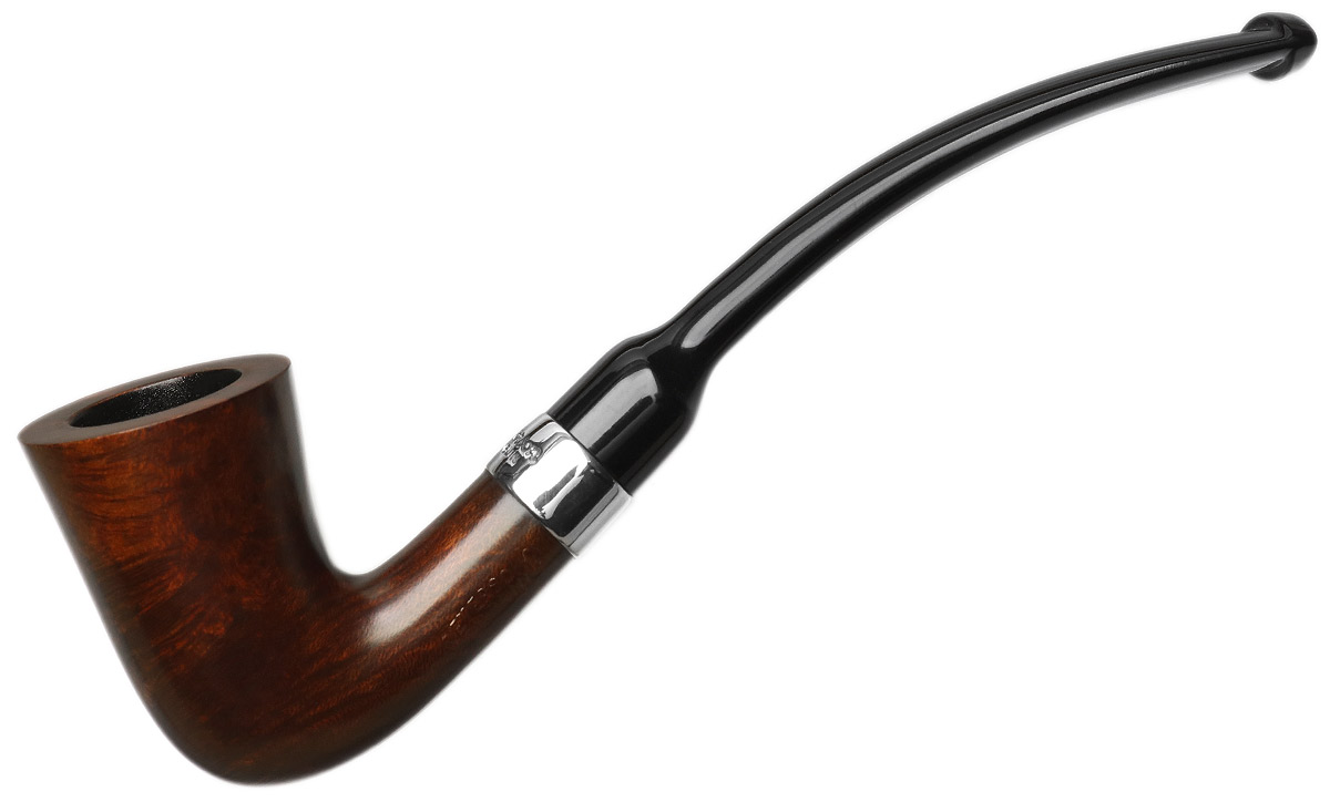 Peterson Speciality Smooth Nickel Mounted Calabash Fishtail