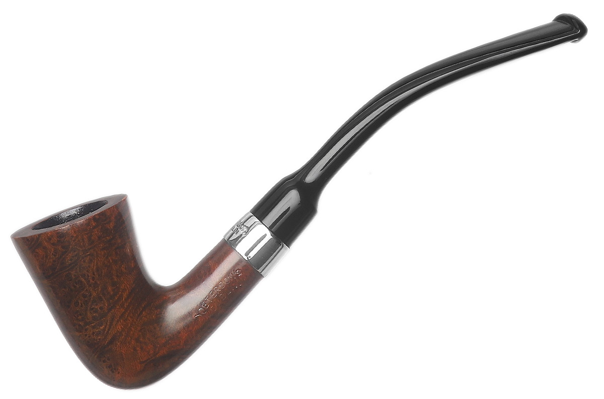 Peterson Speciality Smooth Nickel Mounted Calabash Fishtail