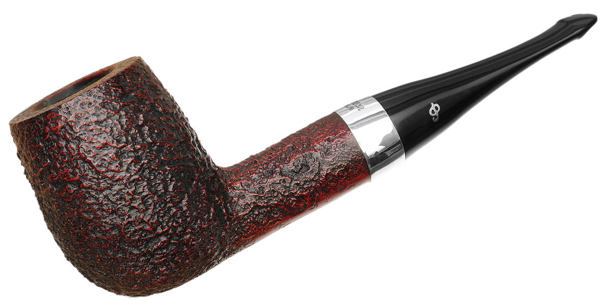 Peterson House Pipe Sandblasted Billiard P-Lip