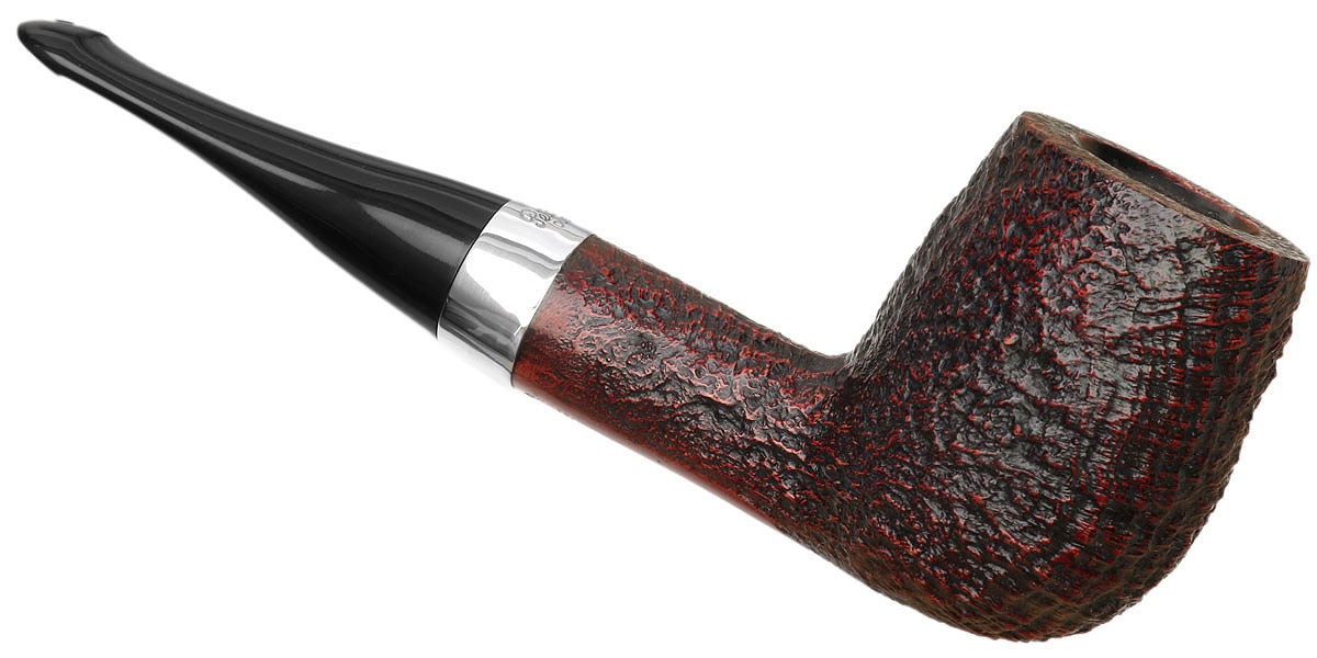 Peterson House Pipe Sandblasted Billiard P-Lip