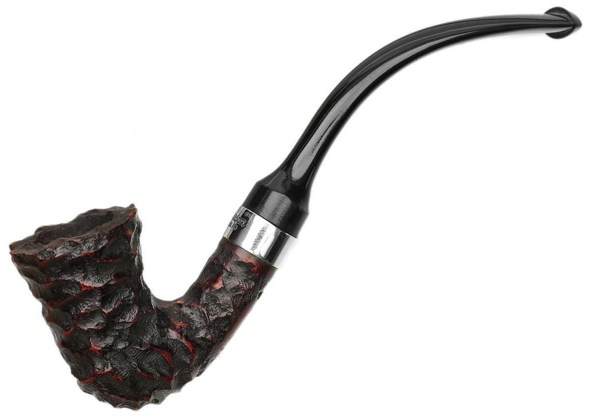 Peterson Speciality Rusticated Nickel Mounted Calabash Fishtail