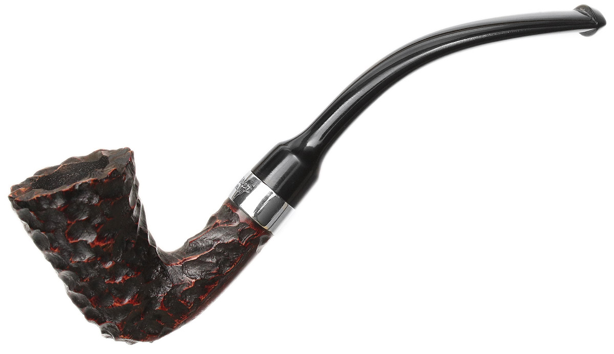 Peterson Speciality Rusticated Nickel Mounted Calabash Fishtail
