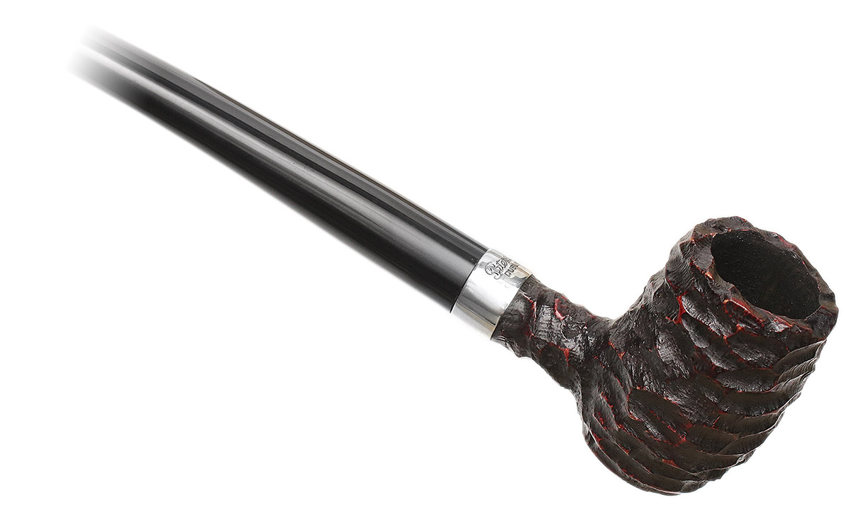 Peterson Churchwarden Rusticated Barrel Fishtail