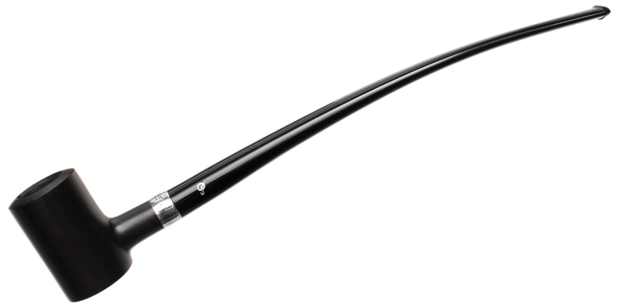 Peterson Churchwarden Ebony Silver Mounted Tankard Fishtail